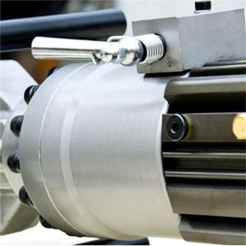 Close-up of Portable Electric Hydraulic Rebar Cutter And Bender for Steel Bars Up To 16mm, showcasing the hydraulic mechanism.