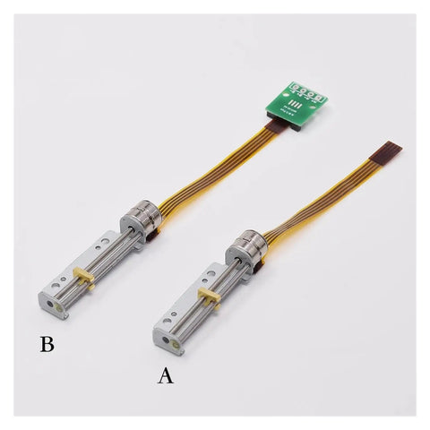DC 5V To 6V Micro Stepper Motor Serving As A Heavy Duty Linear Actuator Screw Slider with wires and drive board.