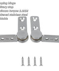 Three Newton Meter Torque Shaft Damping Hinges For Folding Tables Cabinets Doors And Windows, 0.68 Inch Shaft, 304 Stainless Steel