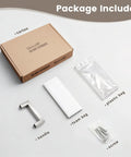 Package contents of Six Pack Three And A Half Inch Cabinet Pulls Stainless Steel Kitchen Handles Brushed Nickel Durable Rust Resistant.