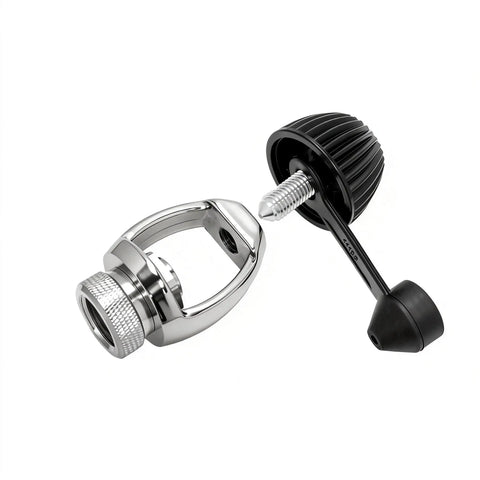 Must Have Din To Yoke Regulator Adapter For Scuba Diving, First Stage Converter, 250Bar 3300PSI, Heavy Duty Marine Grade Chrome Brass