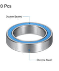 6701-2RS Miniature Deep Groove Ball Bearing 12x18x4mm Double Sealed Blue Shield Chrome Steel