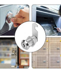 30mm Zinc Alloy Cam Lock Set for RVs Camper Doors Tool Boxes Cabinets and Drawers with silver finish in various use cases