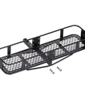 Hella Tough Metal Rear Bumper And Tow Hook Carrier For 1/10 Scale Rc Crawlers Compatible With Axial Scx10 Trx4 Pro And Wpl D90 showing a heavy-duty black metal assembly.