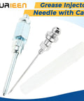 Grease Gun Tips And Couplers Kit With 90 Degree Adapter And 6 Prong Dual Handle Connector, Needle Tip Dispenser, Leak Proof Design