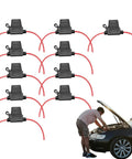 Heavy Duty Automotive Replacement Fuse Holders Waterproof Pvc Shell Top Shelf Electrical Connectors For Vehicle Wiring Systems Moisture Resistant And Built Tough To Handle Any Backroad Journey Or Beater Car Mod with red wires