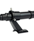 Finder Scope 5x24 With Cross Hair Reticle Viewfinder For Quick Telescope Targeting And Precise Alignment With Easy XY Adjustment Using Three Thumb Screws, black metal with bracket