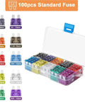 Must Have Auto Fuse Kit With 200 Pcs of 10 Types Blade Type Fuses, Easy Replacement and Quick Diagnostics, kit open view