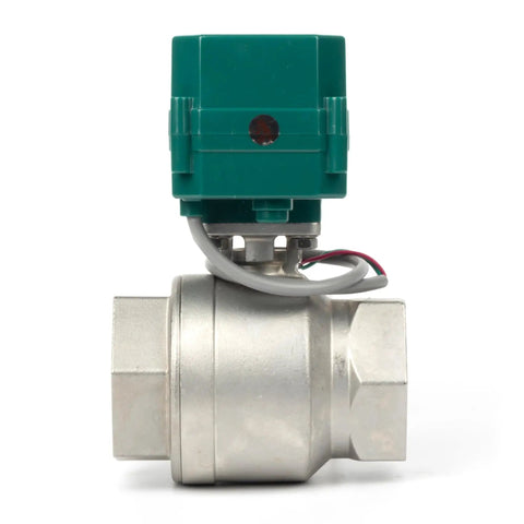 Heavy Duty Motorized Ball Valve 2 Inch Full Port 304 Stainless NSF Certified Electric Ball Valve 9 24V AC DC 2 Wire
