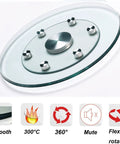 Heavy Duty Tempered Glass Lazy Susan Turntable With Hella Smooth 360 Degree Swivel, No Sweat Kitchen Organizer, 100 cm wide.