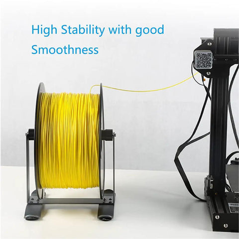 Rock Solid Metal Spool Holder For 3D Printers With Bearing Swivel System Holds One To Eleven Pound Filament Rolls Keeps PLA ABS TPU Flowing Smooth As Butter No More Snags Or Jams During Marathon Printing Sessions