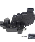 4 Piece Universal Door Lock Actuator Replacement Kit For Most Vehicles shown with 10-pin connector detail