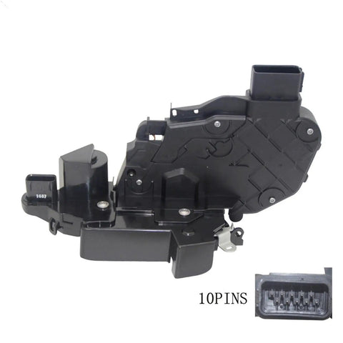 4 Piece Universal Door Lock Actuator Replacement Kit For Most Vehicles shown with 10-pin connector detail