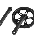 Hearty Heavy Duty 48T 165mm Alloy Bike Crankset For Single Speed And Fixed Gear Builds With Smooth Power Transfer And Durable Lightweight Construction That Really Sells The Ride Experience. black alloy crankset, 48T 165mm