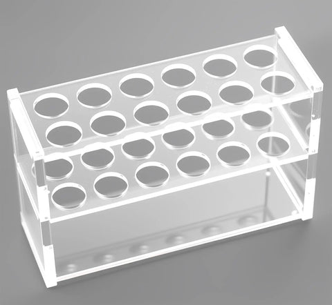 Clear Acrylic Test Tube Rack With Twelve Sockets For 10ML Tubes Plastic Centrifuge Tube Holder Stand All In One Lab Organizer
