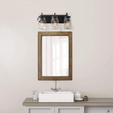 Farmhouse Mason Jar Vanity Light Fixtures 3 Light Wall Sconce Over Mirror In Oil Rubbed Bronze Rustic Bathroom Lighting That Elevates Your Space