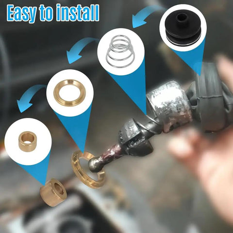 Geo Tracker Suzuki Sidekick Shifter Repair Kit For 1989 To 1998 5 Speed Transmission Lever Includes Brass Bushings Boot