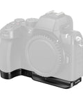 Z50 II Base Plate For Nikon Z50 II Aluminum Alloy Bottom Mount Plate With Arca Swiss Quick Release attached to camera