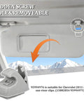 Sun Visor Clip Retainer Replacement For Car Interior Two Pack OEM 95994975 95994976 installation on car visor
