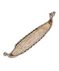 Hand Carved Dragon Boat Incense Burner With Traditional Chinese Design Incense Stick Holder And Censer Ornaments In Brown Wood For A Cool Desk Decor Vibe At Home Shrine Or Meditation Space, 25 cm bronze resin