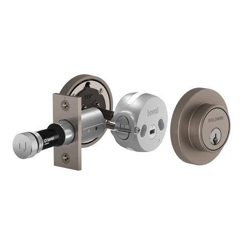 Top Notch Wifi Bluetooth Deadbolt Slick Keyless Entry Smooth Operation Solid Brass Construction Sleek Polished Chrome Finish Easy Pairing components visible from side angle.