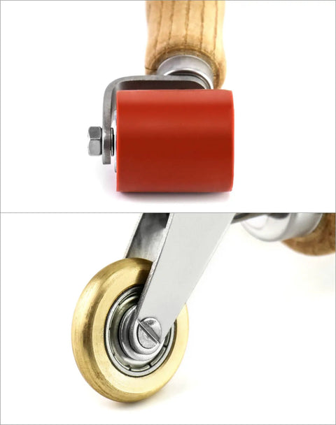 40mm Silicone Seam Roller With 6mm Brass Detail Penny Roller For Tight Corners And Seam Work On PVC TPO EPDM Roofing Tape Smoothing
