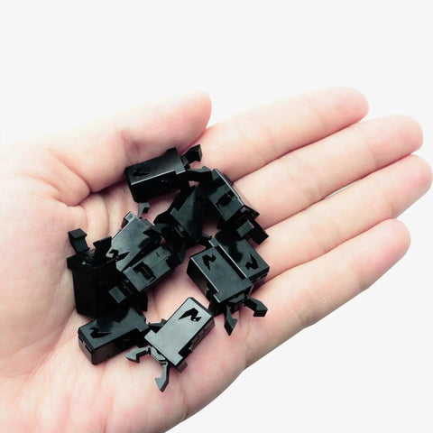 10 Piece Trash Can Lock Replacement Kit With Durable Spring Press Buckle components in hand