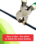 Must Have Archery Bow String Nocking Points Set With T Square Ruler And Nock Pliers Including 6 Brass Nocks for Recurve Bow, pliers clenching brass nocks.