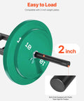 Heavy Duty 2 Inch Swiss Bar With Three Grip Positions Built To Last, Supports Up To 550 Lbs, Includes Collars And Knurled Grips