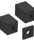 Twenty Pack Heavy Duty Weld On Conveyor Roller Brackets For 7/16 Inch Hex Axle Rock Solid Low Carbon Steel Fabrication Clamps stacked.