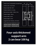 Heavy Duty Door Hinge 100Kg Concealed Adjustable Hinge for 180 Degree Swing specifications diagram