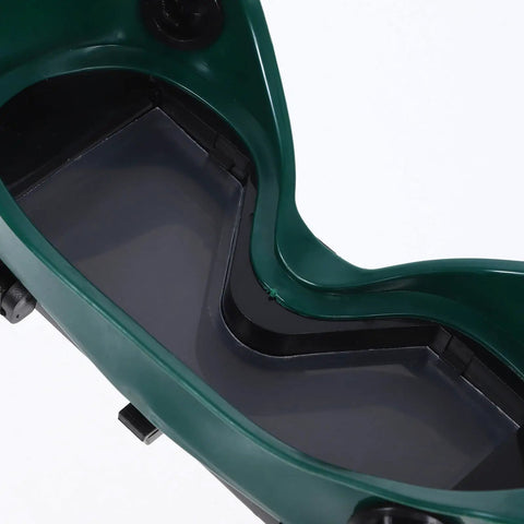 Heavy Duty Welding Goggles With Dual Flip Up Lens interior view, showing solid frame and cushioned lining for comfort.