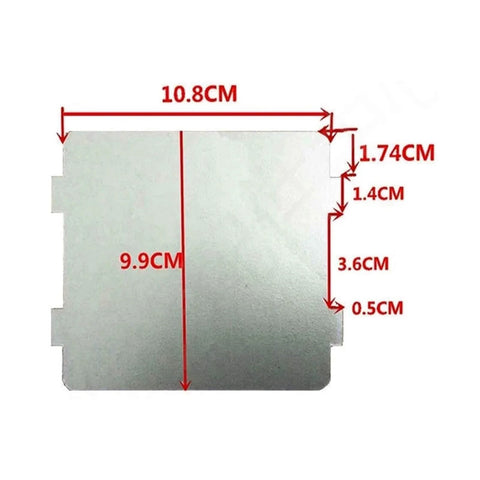 Mica Sheet 2 Pack Ultra Thick Microwave Oven Insulation, Beefed-Up Waveguide Cover Replacement with dimensions