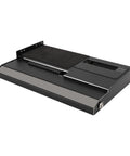 USB 4.0 External GPU Enclosure With 40Gbps Throughput showing a sleek black design with PCIe slot and power connector.