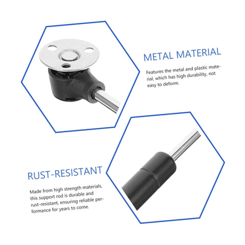 NUOBESTY cabinet lift hinge; metal material, rust-resistant, two parts shown: mounting plate and chrome rod