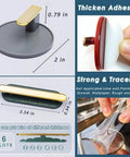 Decorative Wall Hooks Self Adhesive Heavy Duty Hanger Set, showcasing thick adhesive and strong hold in shower room.