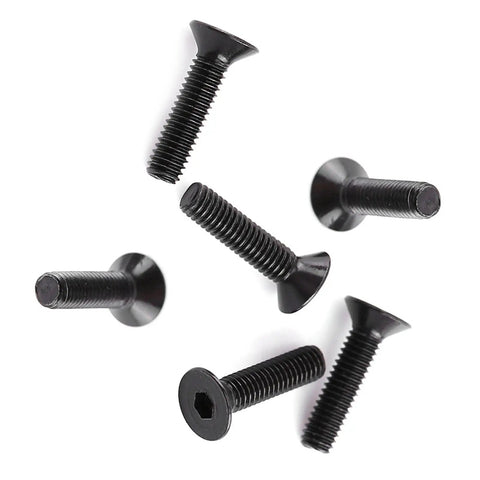Heavy Duty M3 Hex Socket Screws And Nuts Kit In Alloy Steel, 250Pcs, Includes 150 Screws And 100 Nuts In 6 Lengths M3x6 8 10 12 16 20mm, Perfect For 3D Printing, Woodworking, Sheet Metal And Home Repairs, Flat Head black M3 flat head screws shown