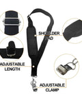 Built Tough Shoulder Strap For Weed Trimmer And Leaf Blower Nylon Belt With Durable Metal Clip Compatible With Greenworks String Trimmers