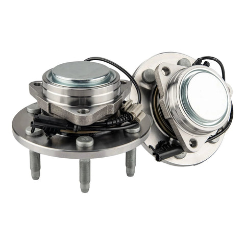 Pair 515097 RWD Front Wheel Hub Bearing Assembly Bolt-On Drop-In Replacement Fits 2007-2013 Silverado 1500 and other models