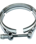 4 Inch Beefed Up Stainless Steel V Band Clamp With Quick Release Universal Flange Kit for Racing Exhaust Down Pipes, rust resistant