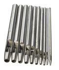 Circle Hole Punch Set For Leather, Fabric, Plastic And Rubber, Metal Hole Punch Tool in various sizes