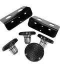 Low Profile 3 Stage Adapter Kit With Four FJ6202 Round Adapters For Old School Lifts Using 2 Inch Pins Fits Unibody Vehicles