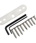 Heavy Duty Zinc Alloy Flag Hinge For Left Or Right Swing Installation set with screws and hex keys for easy mounting.