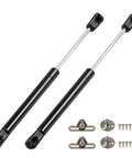 Top Shelf 10 Inch Gas Spring Shocks Provide Smooth Lift Support Delivers A Solid 40 Pound Force Keeps Hardware Secured Includes Mounting Brackets For Truck Toolboxes And Rv Doors - black gas struts with mounting hardware.