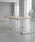 3.1 Inch Folded Profile Iron Table Legs Collapsible Support Stand For Temporary Dining And Outdoor Events in a room