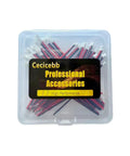 Plastic case containing 30 Piece 1.25mm JST 2 Pin Micro Connector Kit With 80mm 26AWG Red Black Wires For RC Toys LED Strips Robotics And Tiny Electronics