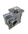 Heavy Duty Nmrv040 Worm Gear Reducer For Nema34 Stepper Motors showing alloy housing and smooth running gearbox.