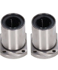 Upgrade Your Rig With Two Smooth Linear Motion Bearing Ball Slide Block Ellipse Flange Accessories For Machinery That Rock And Reduce Friction Like A Charm! two metal linear bearing blocks