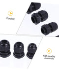 Check Out This Awesome 50 Piece Weather Pack Connectors Kit With Heavy Duty Nylon Glands For Secure Wire Cable Jointing And Rock Solid Seal Perfect Fixing Heads That Boost Tensile Strength To Keep Your Home Wiring Safe Dry And Totally Waterproof Like, black nylon cable glands