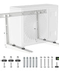 Heavy Duty Mini Split Wall Mounting Bracket For Outdoor Ac Condensers 9K To 36K Btu Support Rack shown with mounting hardware.